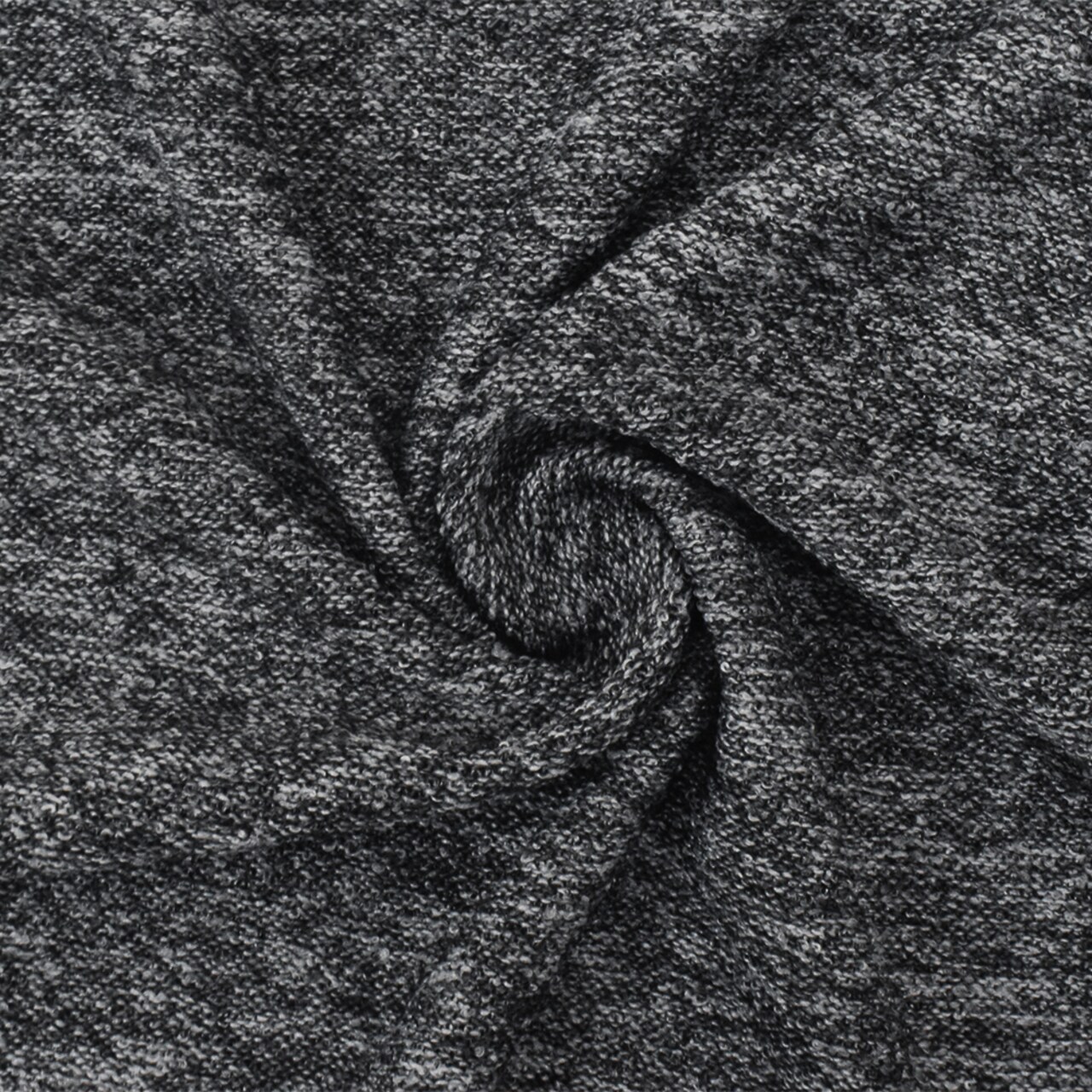 Black-Gray Texture Stretch Poly Spandex Jersey Knit Fabric By the Yard